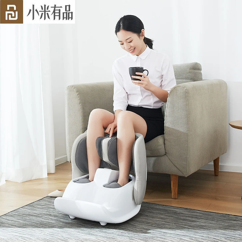 Youpin Repor Foot Leg Massager Heating Therapy Shiatsu Kneading Air Pressure Machine Massage Pain Relief Health Relaxation | Электроника