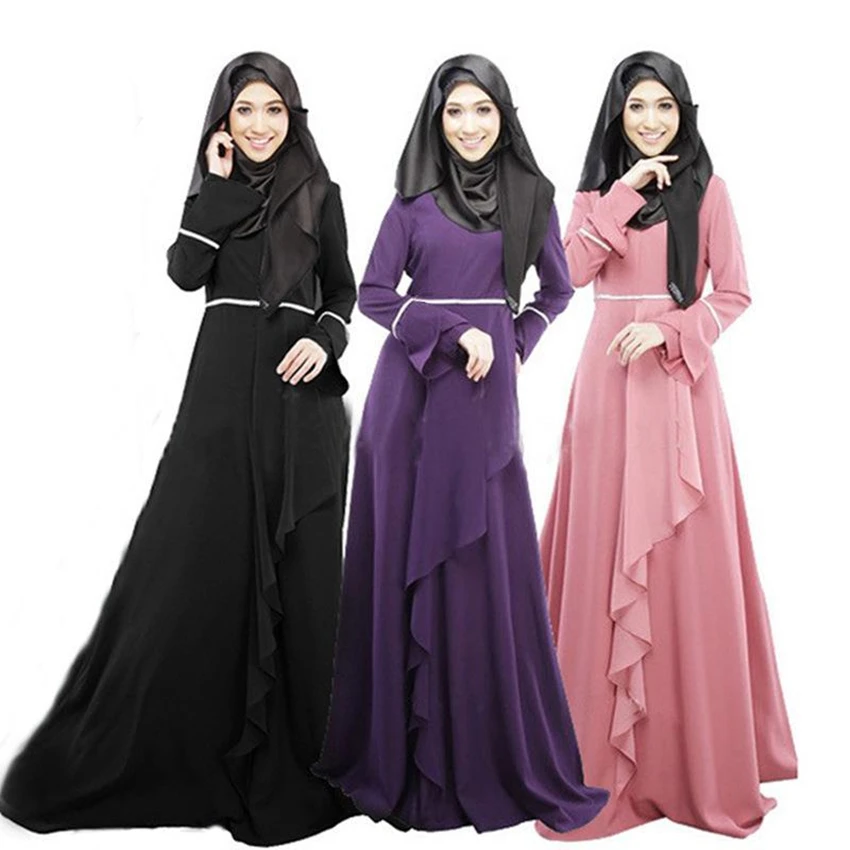 Мусульманская женщина ИД Мубарак джилбаб исламский турецкий Дубай Арабская абайя с расклешенными рукавами лоскутное кафтан женские мусульманские платья