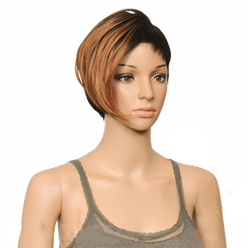 #30 HAIRJOY синтетический парик для волос короткая бритва с длинной стороной взрыва 9 цветов - Цвет: #30