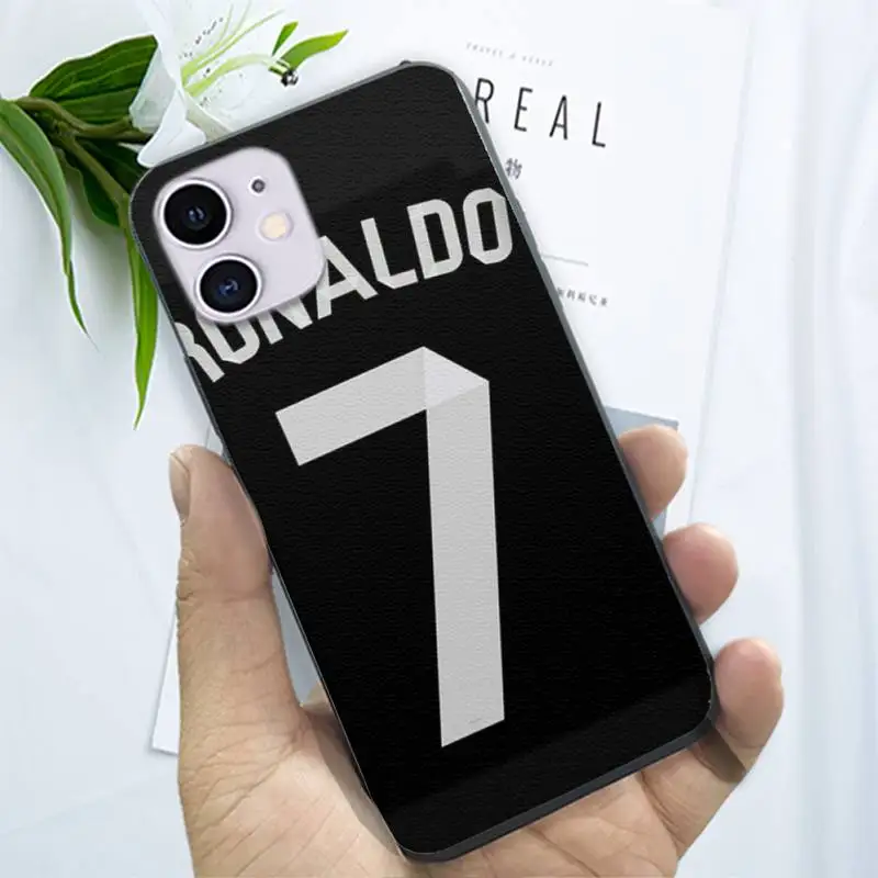 عصارة فواكه السيف CR7 Logo Cristiano Ronaldo 7 Football TPU Soft Silicone Cover Case ... coque iphone 11 7 Cristiano Ronaldo