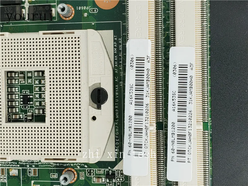 Quatro Sourare Placa Mãe para Asus K53sv K53sc Laptopmotherboard Rev 3.0 Ddr3 Teste Completo de Alta Qualidade Placa-mãe para notebook - Imagem 4
