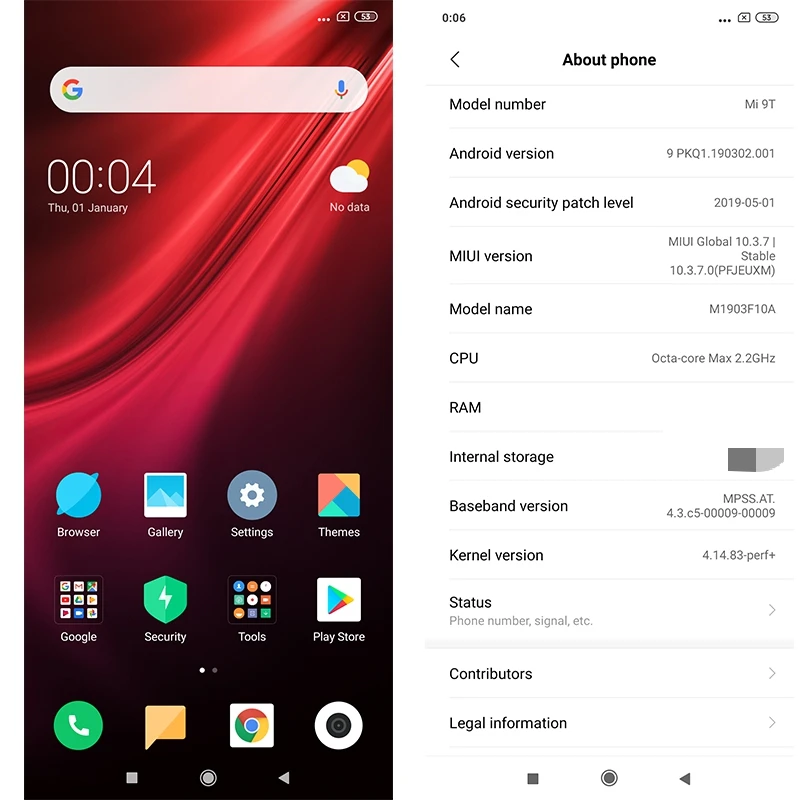 Оригинальный Смартфон Xiaomi Redmi K20 с глобальной прошивкой 6 ГБ 64 Snapdragon 730 48мп тройная