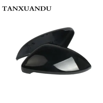 

Pair Black Rearview Wing Mirror Cover Casing Housing Cap Fit For VW Golf 2014-2019 GTI GTD MK7 MK7.5 E-Golf 5G0857537 5G0857538