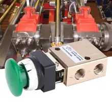 PT1/4 дюйма 2 положения 3 Way JM06A Пневматический Механический клапан с кнопкой возврата пружины