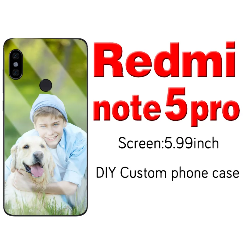Redmi note 5 Pro Индивидуальный индивидуальный чехол для телефона из закаленного стекла для Xiaomi mi 9 SE 8 A3 Lite 5X 6X F1 Red mi Note 8 7 6 5 Pro mi x 2s 3 - Цвет: Redmi note 5 Pro