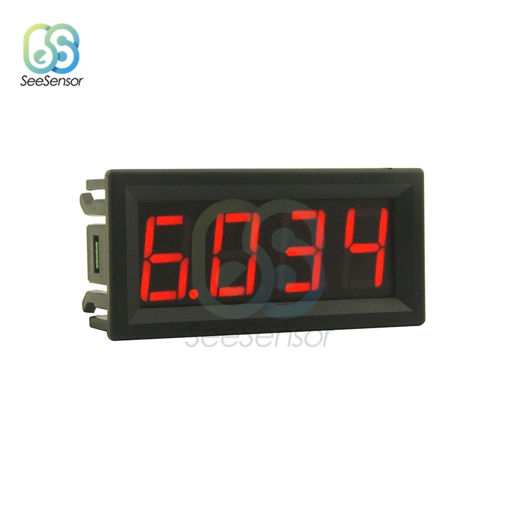 0-10A 0,5" 4 бит светодиодный цифровой амперметр панельный измеритель тока Датчик прибор для измерения силы тока инструмент красный зеленый синий дисплей 0,56 дюйма