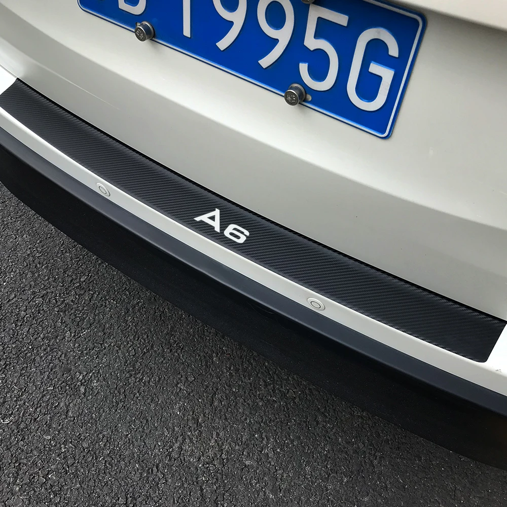 Защитные наклейки для заднего бампера Audi A6 C6 C5 C7 4F C4 водонепроницаемые спортивные