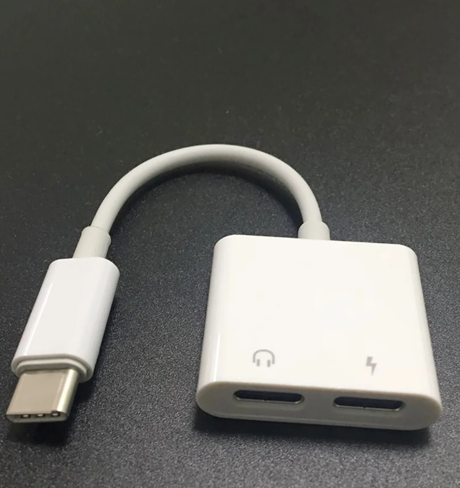 ACCEZZ DAC usb type C адаптер для быстрой зарядки для Xiaomi huawei 3,5 мм разъем для наушников аудио Aux разъем двойной адаптер type-C