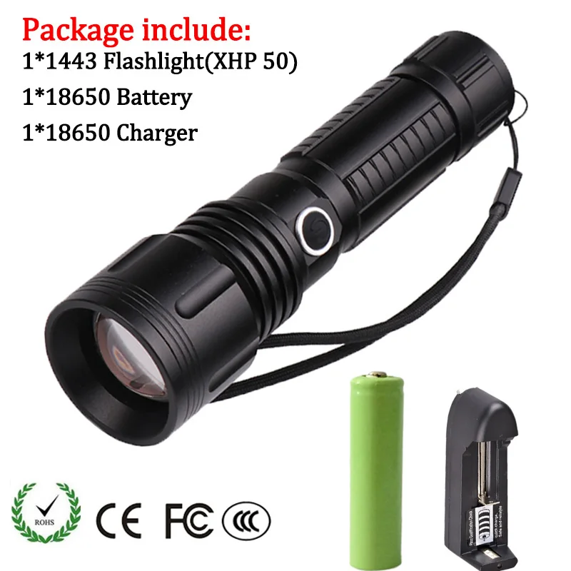 Option B FX-DZ901446 8000лм XHP70.2 светодиодный фонарик CREE XHP50 Мощный тактический Водонепроницаемый 18650 26650 фонарь - Испускаемый цвет: Option B