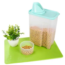 3л прозрачный пластиковый уплотнитель квадратной грубой крупы бак для хранения кухонный инструмент 4 цвета