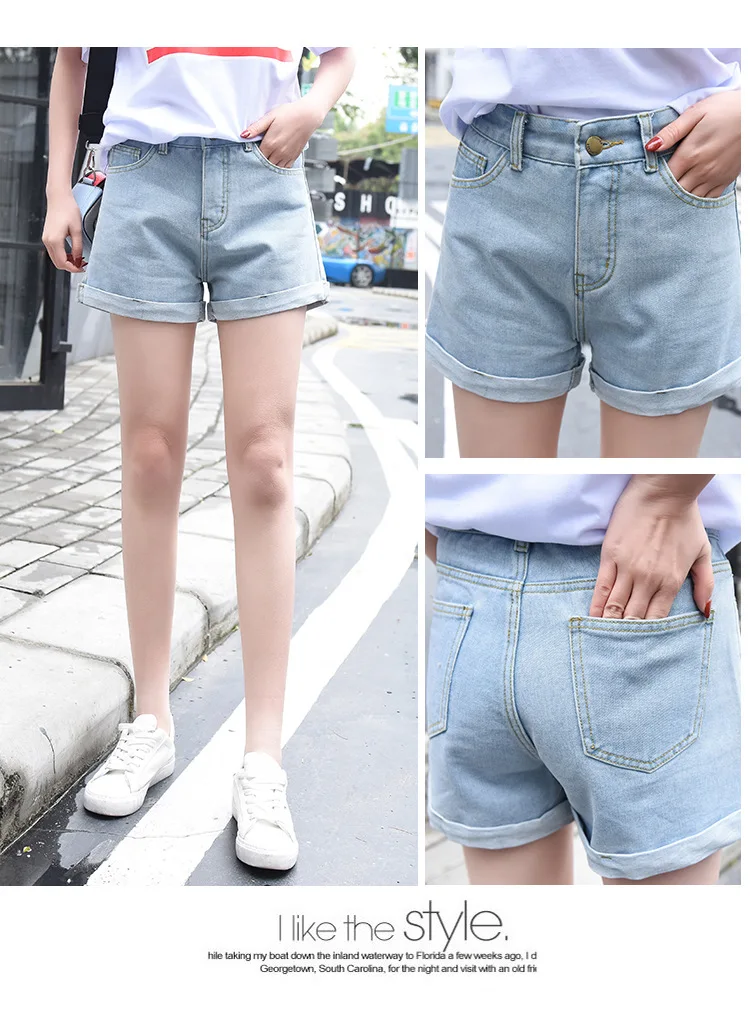 Шорты женские однотонные милые карманы трендовые студенческие Harajuku универсальные корейский стиль Летние повседневные шикарные с высокой