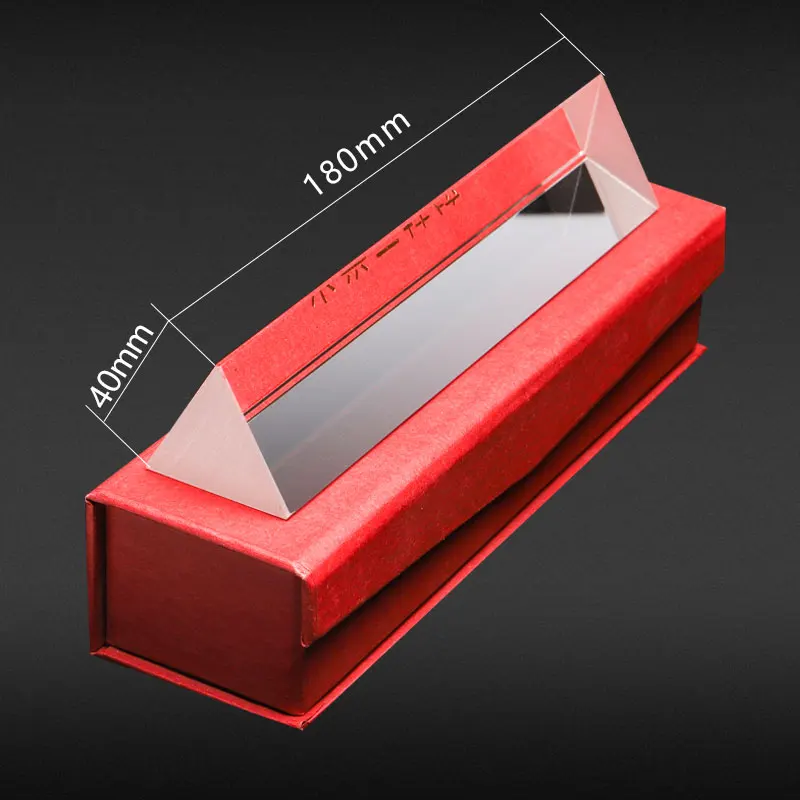 Triangular prism teaching instrument 5cm 10cm 18cm physical optics refraction principle large lens | Канцтовары для офиса и
