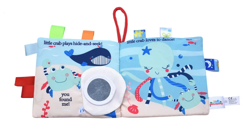 Мобильные Развивающие игрушки для детей книжки из мягкой ткани звук шелеста 0-12 месяцев погремушки детские игрушки