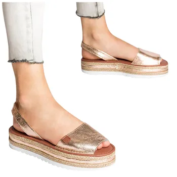 

2020 fashion sandals women's low cut non-slip beach shoes cross belt sandals open toe Big Size Platform Sandals Roman Shoes#309