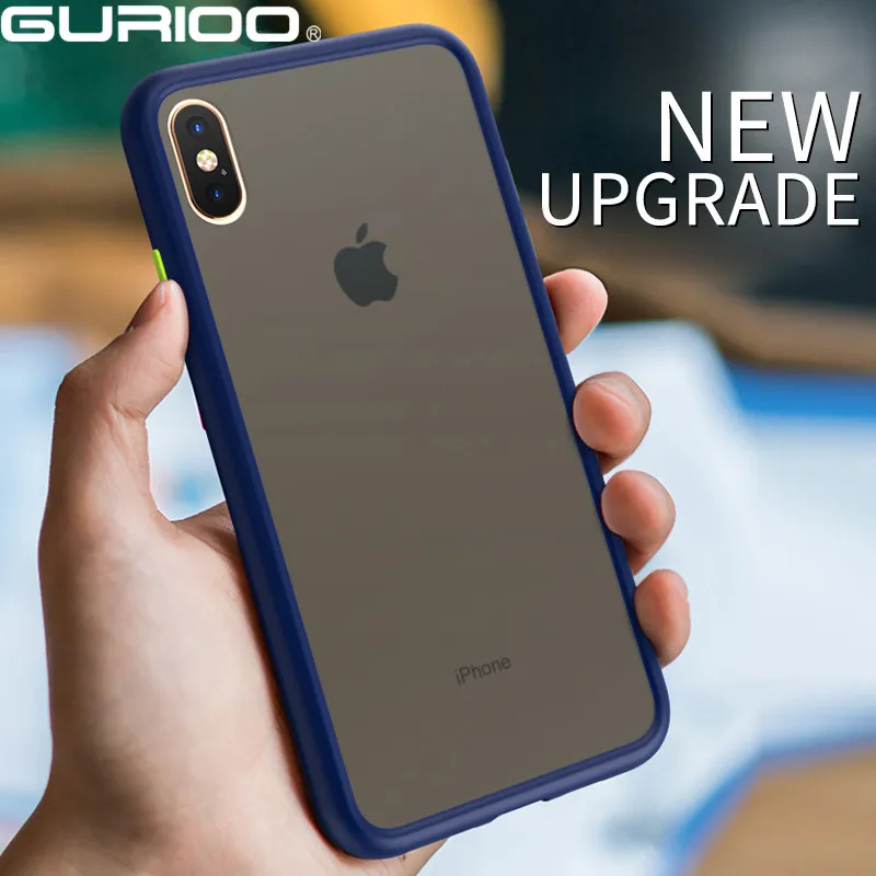 Оригинальный противоударный чехол для iPhone X XS Max XR против отпечатков пальцев 8 7 6 6S