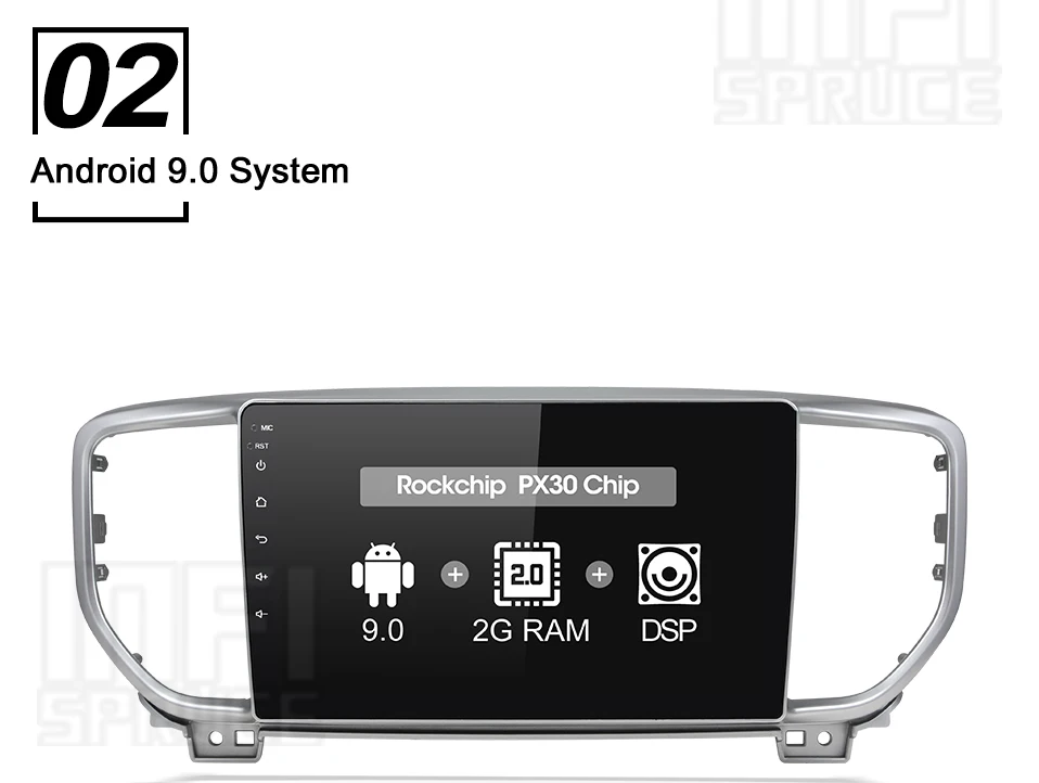 Flash Deal android 9.0 car dvd for KIA KX5 2018 2019 with car radio car stereo multimedia player navigation media player gps navigation 3