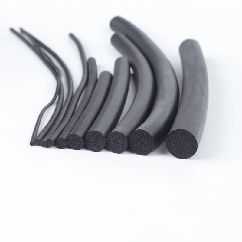 

5meter 3/4/5/6/7/8/9/10/12/14/16mm EPDM O type round Sealing Strip Sound proofing dustproof Foamed O seal strip