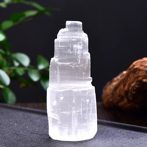 Natural Selenite Lamp White Gemstones Ice Berg Hand Carved Lamp Around Crystal Ore Ornaments Craft Reiki Home Decor Collect