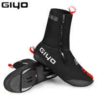GIYO-cubiertas de zapatos de ciclismo, protectores térmicos de invierno, impermeables, a prueba de viento y lluvia, de lana, para MTB y carretera