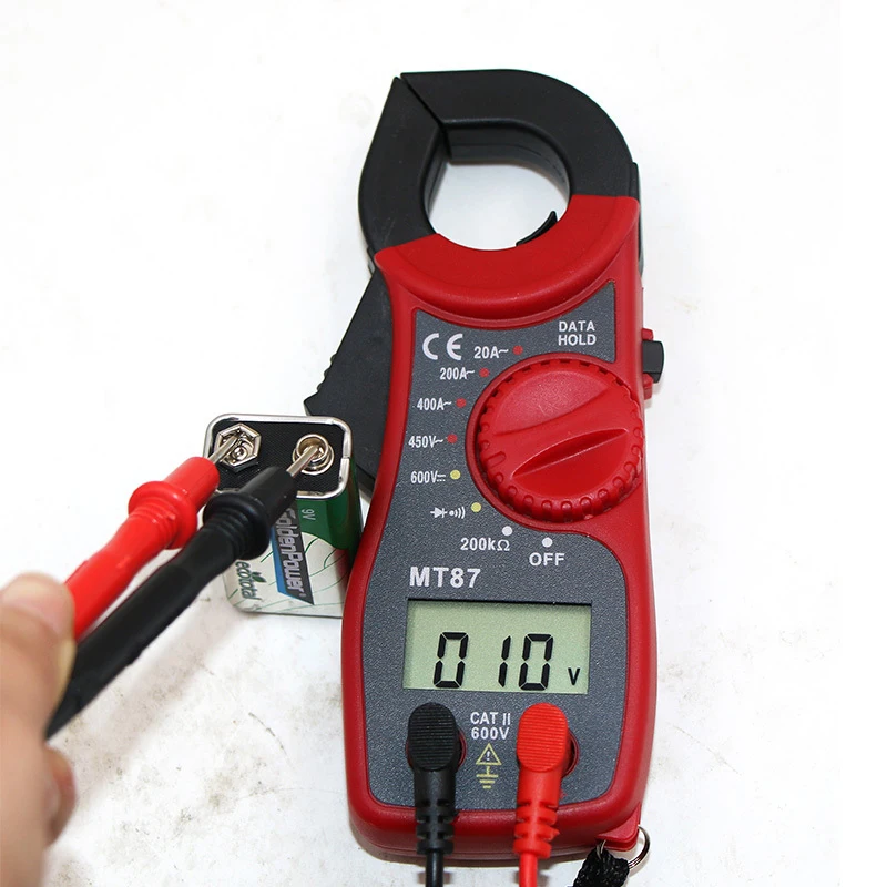 MT87 ЖК-цифровой клещи мультиметр измерения AC/DC Напряжение тестер сопротивление тока Высокое качество клещи