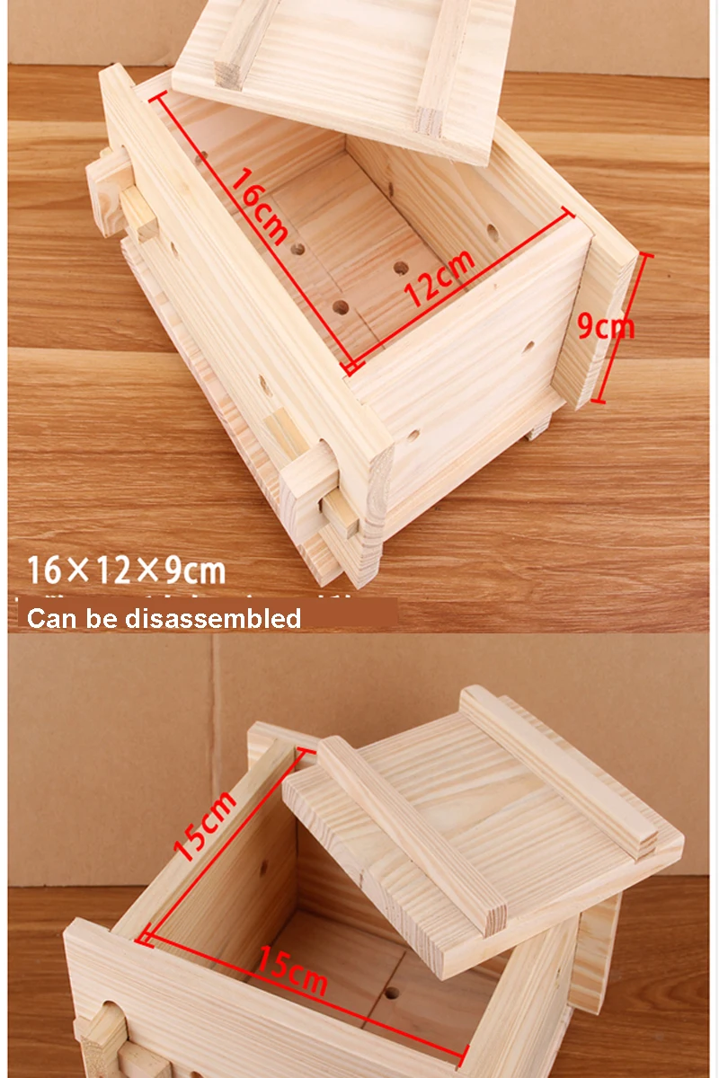 DIY деревянный тофу пресс 16*12*9 см Съемный для домашнего прессформы коробка с