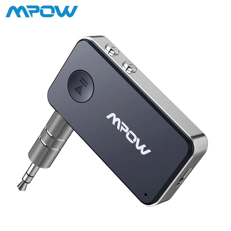 Mpow BH051 Bluetooth 5,0 приемник 3D объемный стерео 10H время воспроизведения с быстрой зарядкой и голосовой помощник для автомобиля/домашнего аудио - Цвет: Bluetooth Receiver