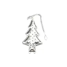 Форма рождественской елки, фильтр для чая из нержавеющей стали, ситечко для чая, форма рождественской елки, фильтр для заварки чая для домашних принадлежностей A35