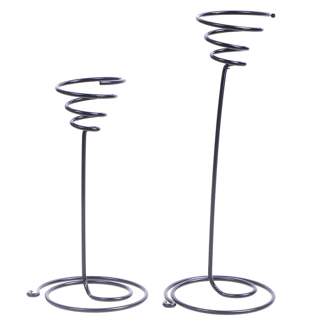 1 Pc Mini Dekoratív Fém Légkört Edény Állvány Tartály Tartó Erkély Dekoráció A Repülőgépekhez Tillandsia Kerti Készletek 2 Méret - Image 5