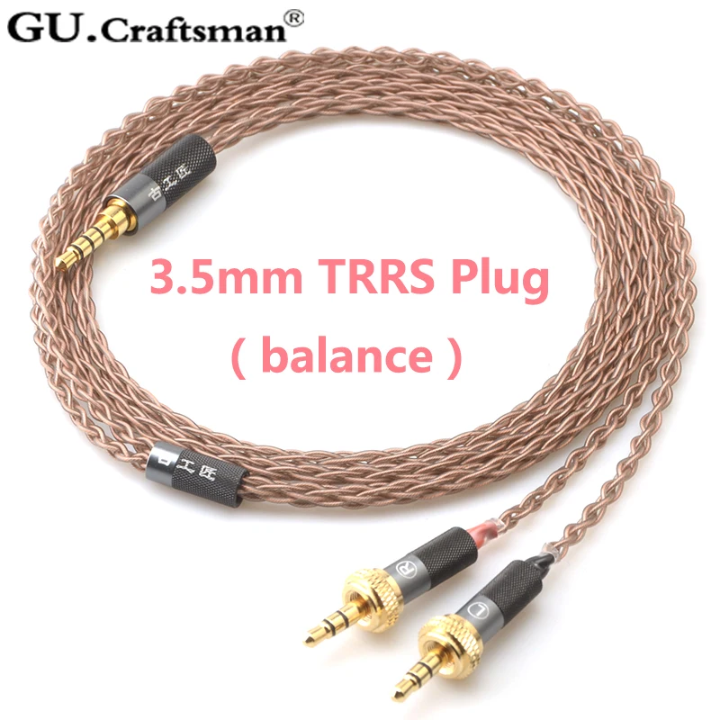 GUCraftsman 6N OCC Copper Headphone Cable for Sony MDR-Z1R MDR-Z7 