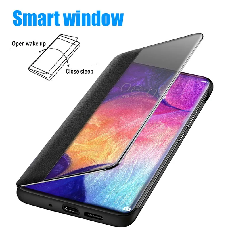Умный флип кожаный чехол для samsung Galaxy A50 A 50 A505F противоударный чехол-книжка note 10 +