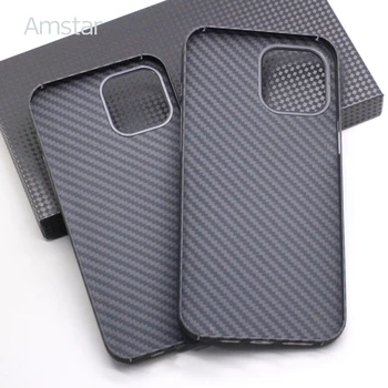 Amstar Real Carbon Fiber Phone Case for iPhone 12 Pro Max Ultra Thin Anti-fall Carbon Fiber Hard Cover Cases for iPhone 12 Mini 2