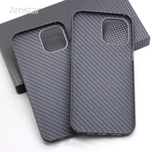 

Amstar Real Carbon Fiber Phone Case for iPhone 12 Pro Max Ultra Thin Anti-fall Carbon Fiber Hard Cover Cases for iPhone 12 Mini