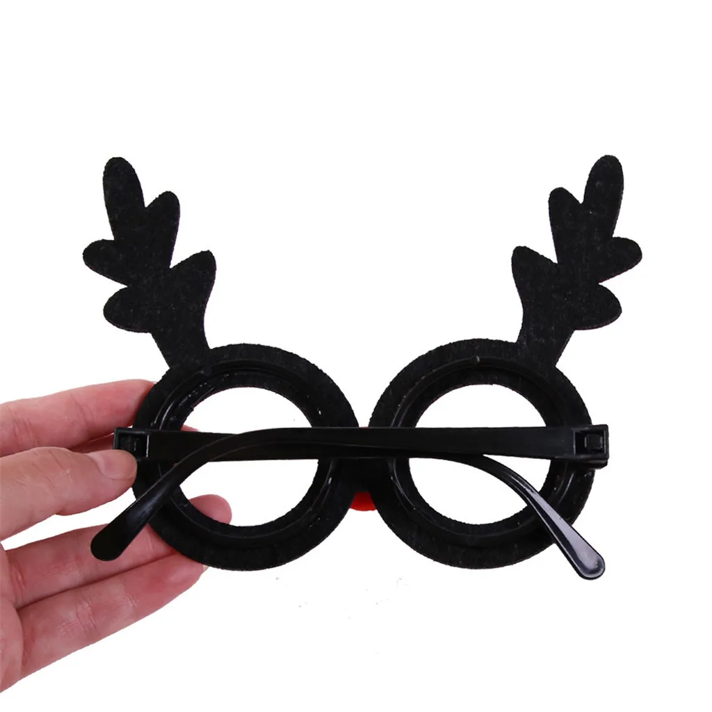 Рождественские украшения Рождественские рога очки зайчик рождественские украшения для очков Рождественское украшение оленьи рога очки