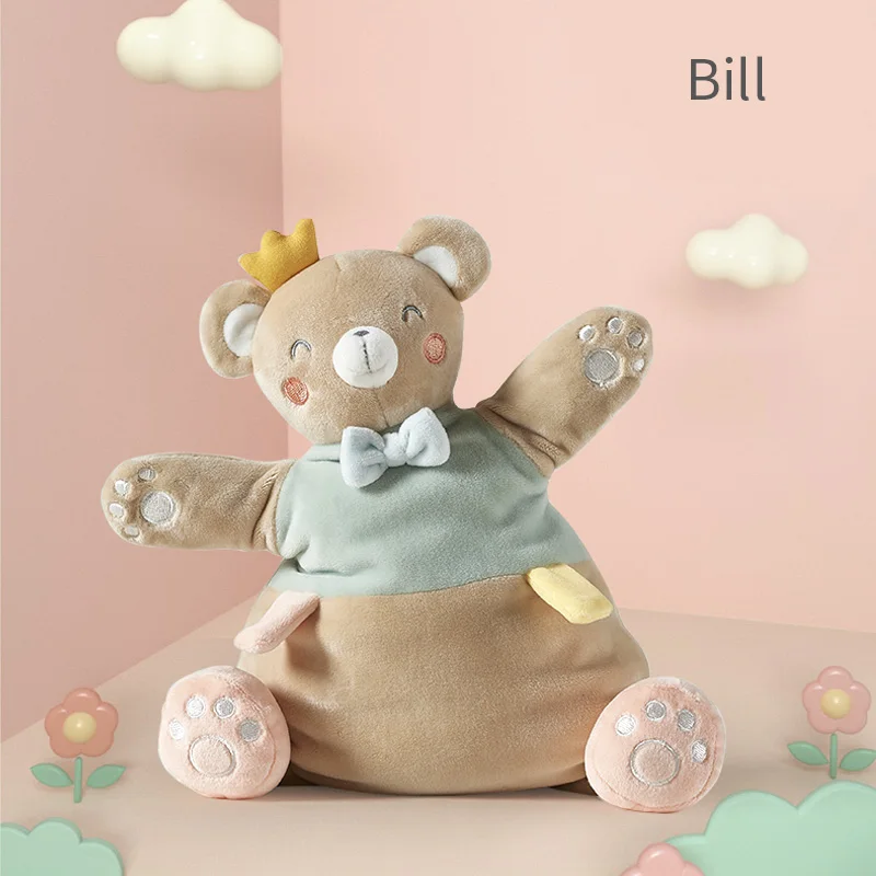 BabyGo детское успокаивающее полотенце, мягкая плюшевая комфортная игрушка, спящий артефакт, животное, медведь, слон, комфортная Детская кукла, игрушка - Цвет: Bill