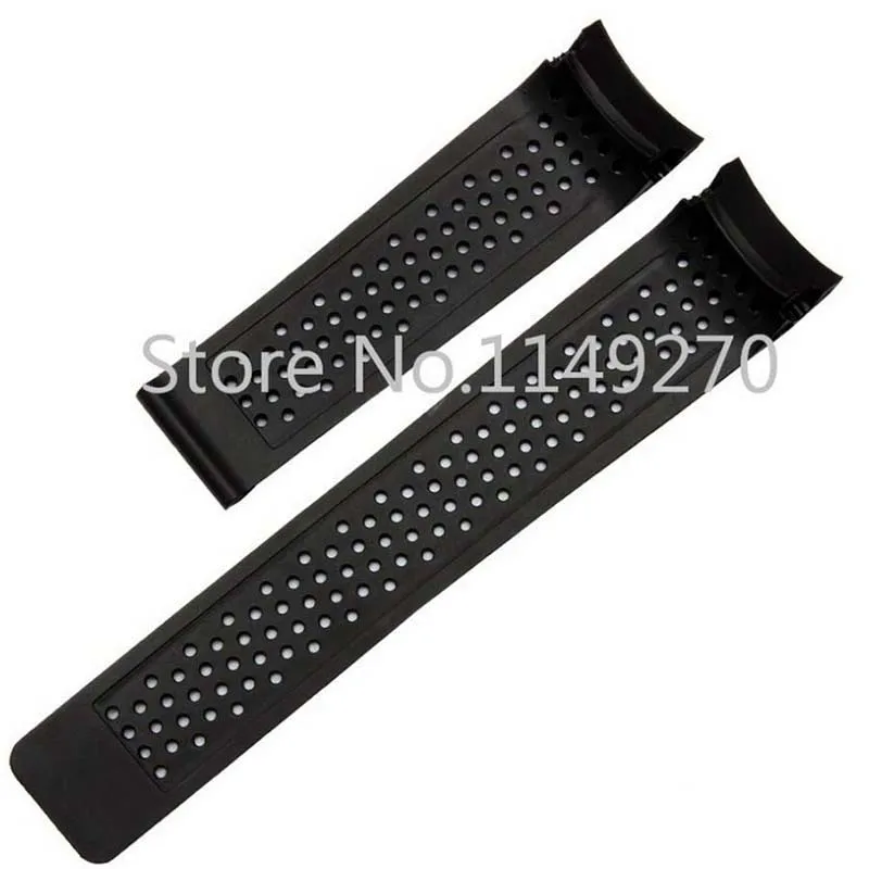 For TAG Wrist straps 22mm 24mm TOP Breathable swimming Rubber Watchband with Stainless Steel Deployment Buckle Watch BANDS
