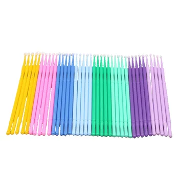 

100Pcs/bag Disposable MicroBrush Eyelashes Extension Individual Lash Removing Swab Micro Brush For Eyelash Extension Tools