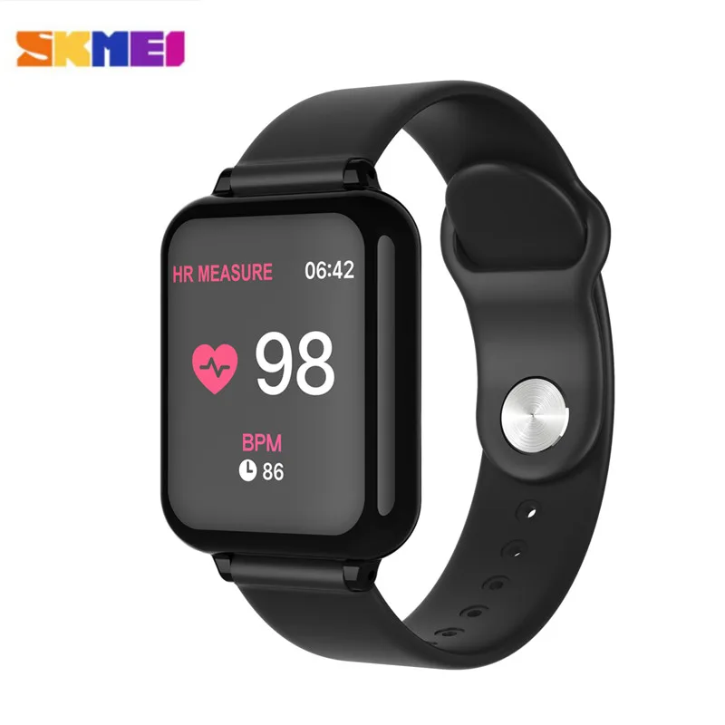 

B57 Smart watches men women Waterproof Sports for IOS Android Fitness Tracker Heart Rate Monitor Blood Pressure Functions 2019