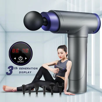 

3th Generation Display Massage Gun Muscle Relaxation Massager Electric Machine Sport Gym Relax Pain Relief Therapy Fascia Guns