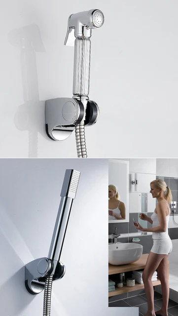 Staffa Doccia Fissa 2 Pezzi - Regolabile Per Soffione, Argento, Materiale ABS - Foto 6