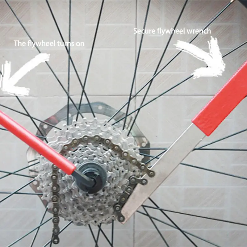 Bike Freewheel Chain Whip Sprocket Lockring Remover Tool Cassette Cycle Bike 