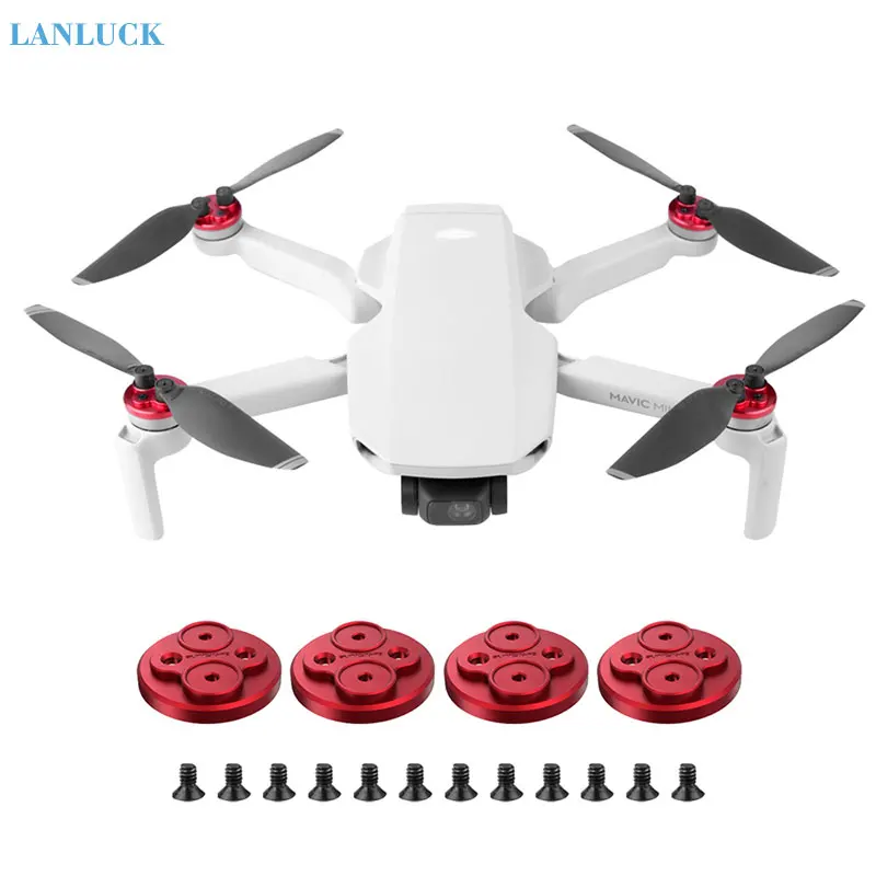

4PCS Aluminum Alloy Motor Cover Caps for DJI Mavic Mini Dustproof Waterproof Motor Protector Aluminium Light Slip-over for Mini