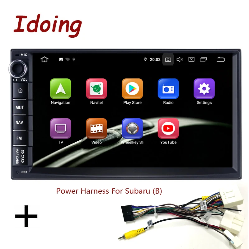 For Subaru B Idoing " 2 din универсальный автомобильный Android 9,0 Радио мультимедийный плеер PX5 4G+ 64G Восьмиядерный gps навигация ips DSP Vedio без DVD - Цвет: For Subaru B
