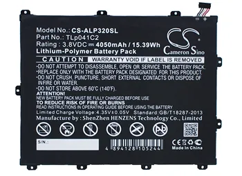 

Cameron Sino TLp041C2 TLp041CC Battery for Alcatel One Touch POP 8 P320A Trek HD OT-9020A One Touch Hero 8 4050mAh