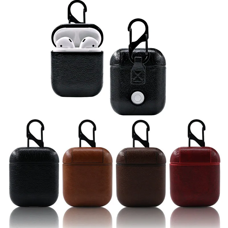 Новая роскошная сумка для Apple AirPods кожаный чехол беспроводных наушников с Bluetooth Air