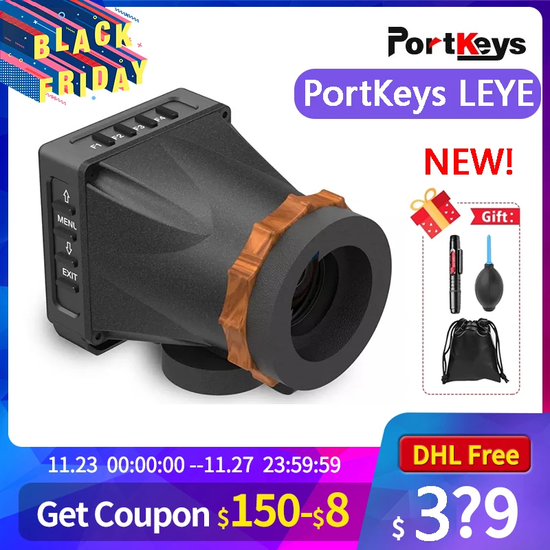 Новый портативный электронный видоискатель PortKeys LEYE 4K HDMI с ЖК экраном 2 4 дюймов