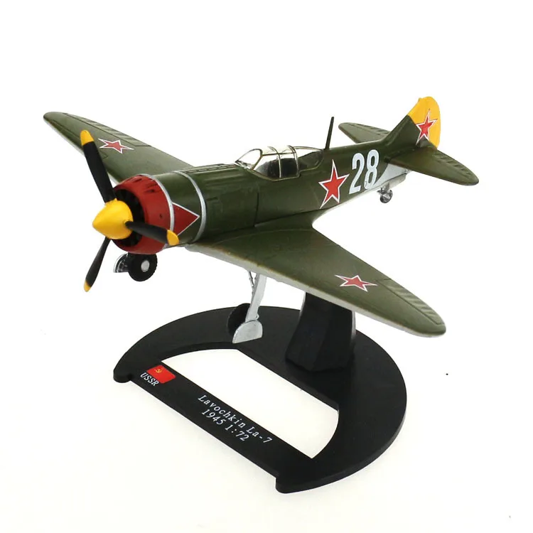AVIONES 1/72 масштаб Второй мировой войны советские воздушные силы LAWOCZKIN LA-7 боец литой металлический самолет модель игрушка для коллекции, подарок