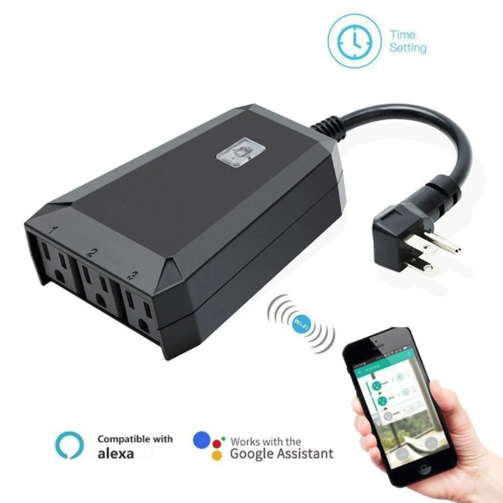 

Wifi Smart Plug Outlet Wireless Individual Remote Control Switches Lights Timer Socket for Alexa Echo Google Home Assistant