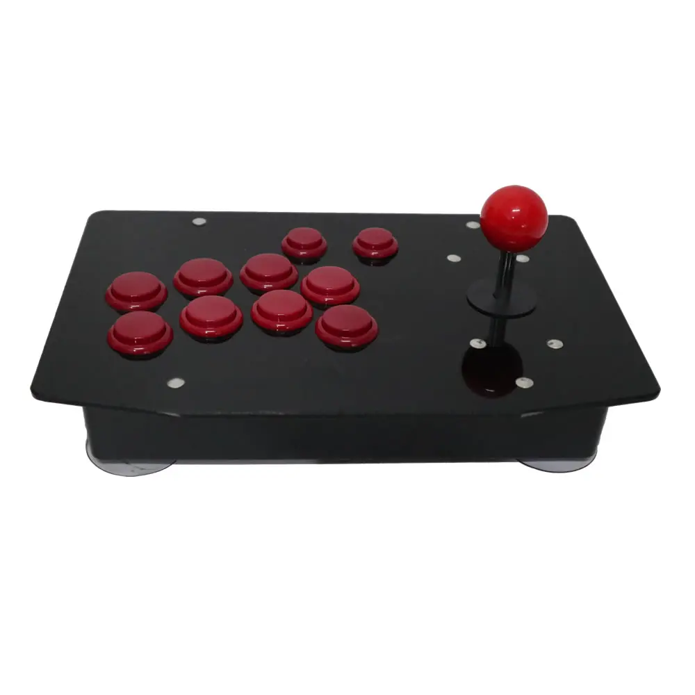 Joystick de Arcade para pc Painel Acrílico Preto Usb com Fio Rac-j500s 10 Botões - Image 2