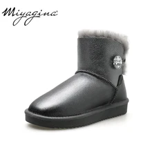 Зимние сапоги высокого качества; Модные женские ботильоны из натуральной овечьей кожи; классические женские ботильоны в австралийском стиле; женская зимняя обувь