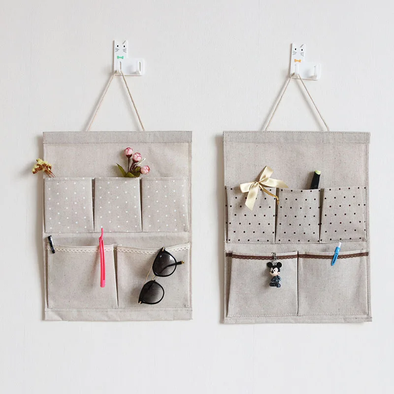 Подвесная сумка для хранения дома за дверью настенный смонтированный Органайзер